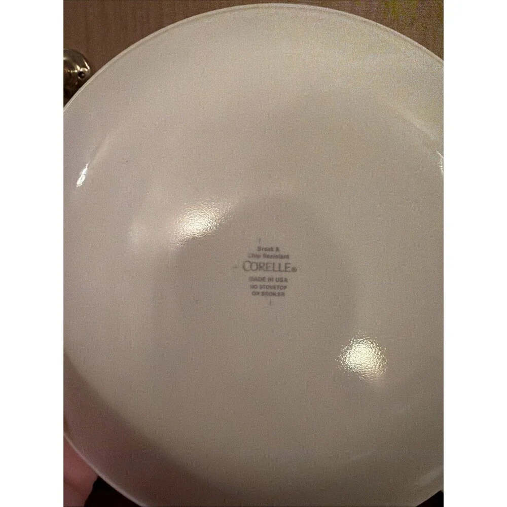 4 Corelle Garden Home Luncheon Plates Birdhouse 8.5”. Good Condition. Ships Fast